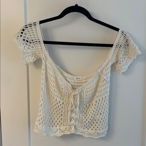 Knitted crop top